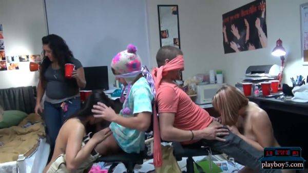 Wild Orgy Party With Horny College Teens In A Dorm Room - videomanysex.com on pornsfind.com