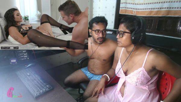 हद म परन रवय - Indian Desi Hot Wife Reactions Watching Porn - videomanysex.com - India on pornsfind.com