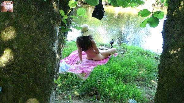 Solo Girl Exhibiting Outdoor At The River - voyeurhit.com on pornsfind.com