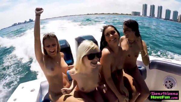 Stream this HD video of : Teens Facialized On Yacht