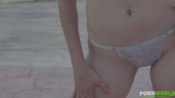 Play the complete clip : First Try at Fingering - Sexy Newbie's Solo Scene - PornWorld