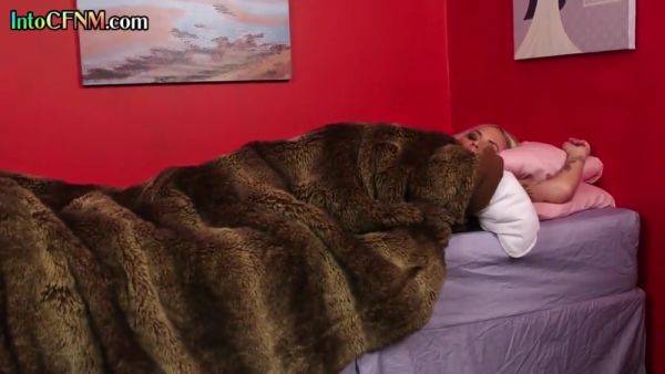 Play this HD scene of : CFNM femdom ladies in nightgown jerk cock in group HJ