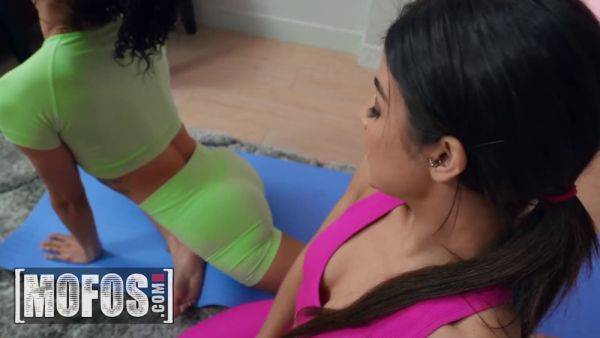 Play full scene titled : Alexis Tae & Kylie Rocket go wild in the room for some hot threesome action