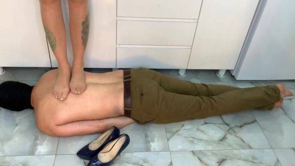 Enjoy watching the uncensored scene of : Trampling. Lie Still And Feel The Weight And Power Of Dominatrix Nika