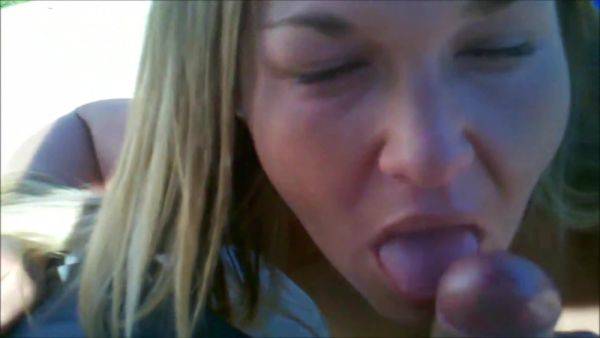 View complete clip titled : Blonde Milf Sucking His Cock