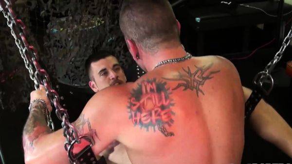 BAREBACKTHATHOLE Tattooed Hugh Hunter Raw Fucks Josh Stone - drtuber.com on pornsfind.com