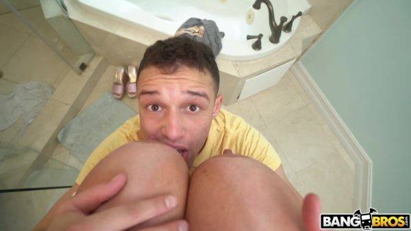 Stream full movie called : Johnny Love fucks wet tanned mature in shower and all over the house