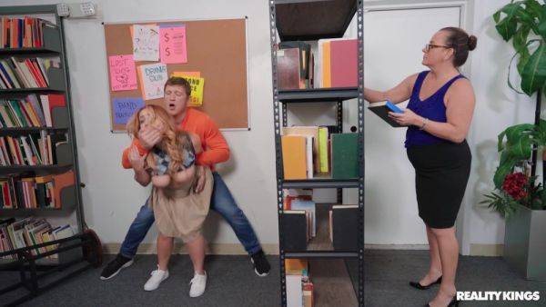 View uncut clip named : Easygoing slut Kira Fox gets fucked in the library