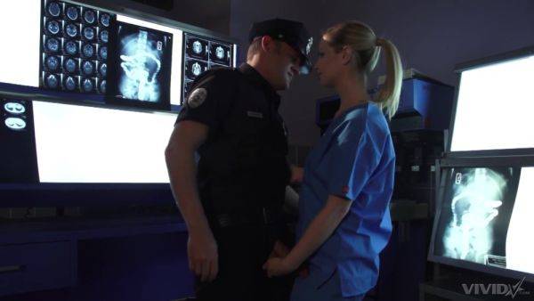 Nurse with superb lines gets laid with this cop in a loud experience - hellporno.com on pornsfind.com