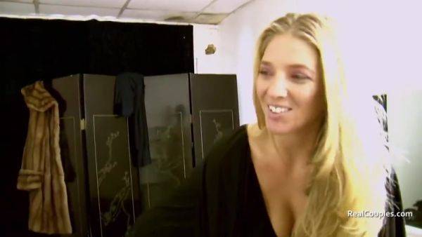 Stream HD video titled : Tall Blonde Wife Brought to Orgasm