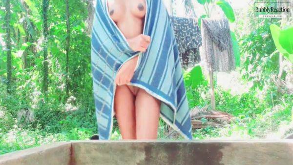 Enjoy watching the uncensored movie of : 18+ Collage Girl Outdoor Bath Fun 2023
