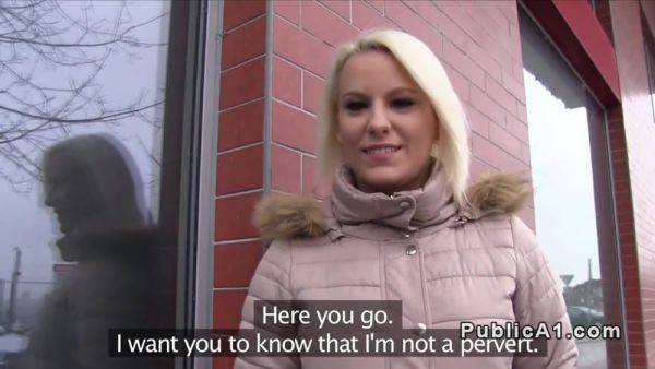 Play HD movie called : Blonde Czech Babe Banged In Public From Behind