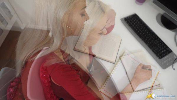 Watch this full scene titled : A Good Tutor - DownblouseJerk