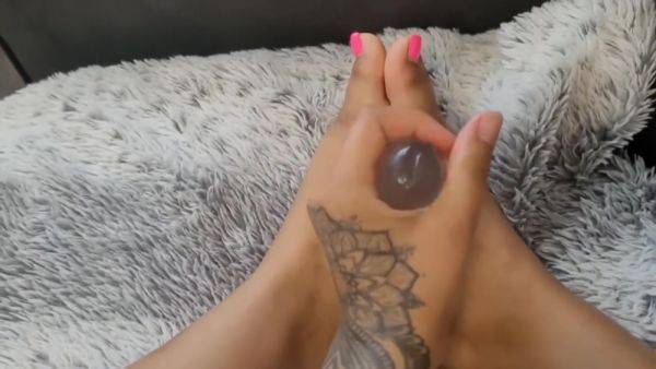 Would You Like To See My Hot Feet And How I Have The Cock Between Them? - upornia.com on pornsfind.com