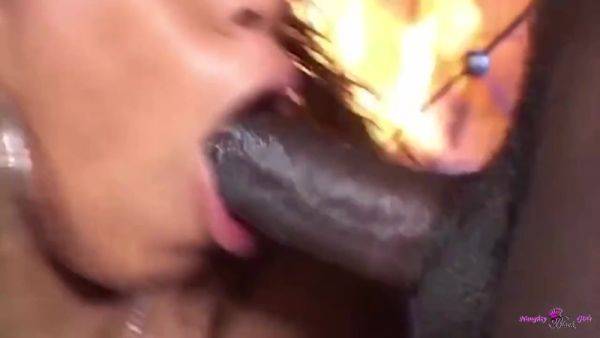 Watch this HD video named : Before Letting His Bbc Thrust Inside The Blonde Ebony Needs To Get Eaten Out Joyfully