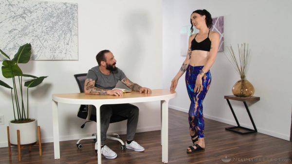 Watch hardcore clip of : Fit brunette is keen to feel this man's hungry tool in each of her holes