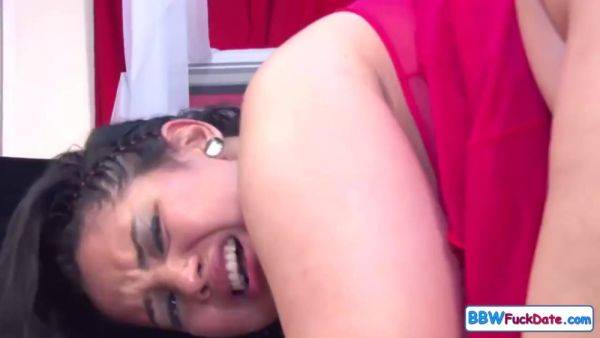 Enjoy watching this complete scene called : Spanish Bbw Gets Deep Anal And Creampie