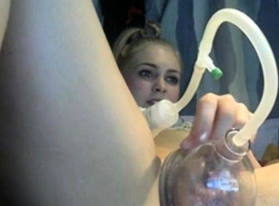 View the uncensored clip called : Webcam Beauty Pumps Away!