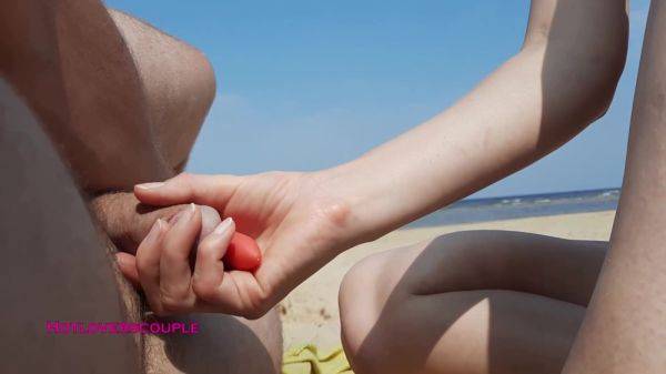 Beauty Masturbates On The Beach And Jerks Off Her Friends Dick 12 Min - upornia.com on pornsfind.com