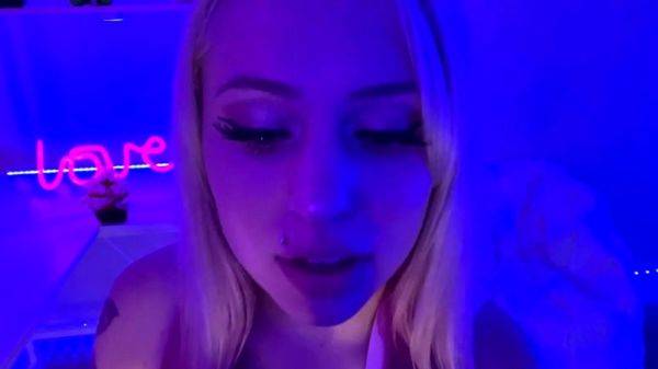 Stream the uncut video of : Blonde tight pussy babe solo toy fun in glamour masturbation