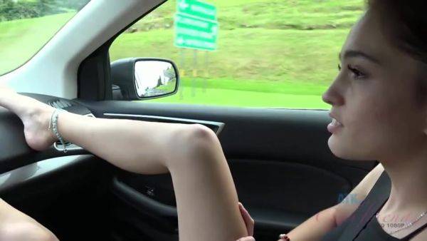 Play this full clip titled : Girl Shows Snatch In Car - Analdin - Brooke Haze