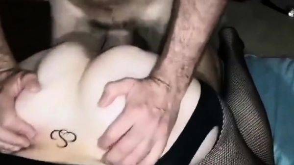 View this uncut video : My girl spitroasted by two men