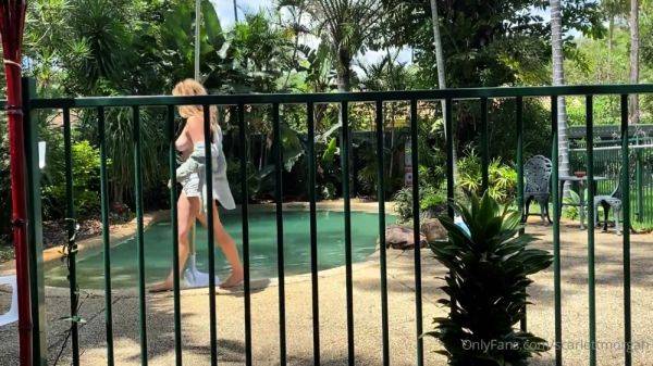 Stream the full clip of : Amateur Blonde With BIG BOOBS Hot Free Cam Show