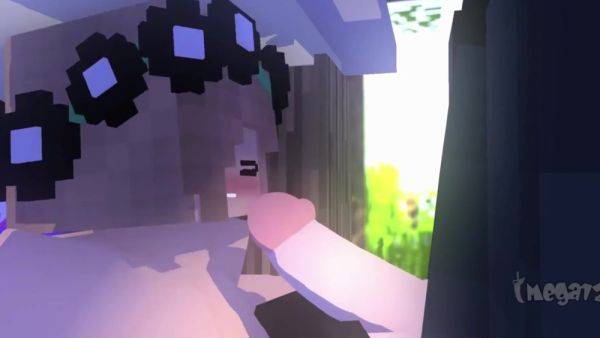 Minecraft porn cartoon with blowjob in public - anysex.com on pornsfind.com