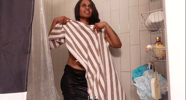 Naked Indian maid cleans the toilet and shower - Horny Desi Maid Big Ass Without Panties - txxx.com - India on pornsfind.com