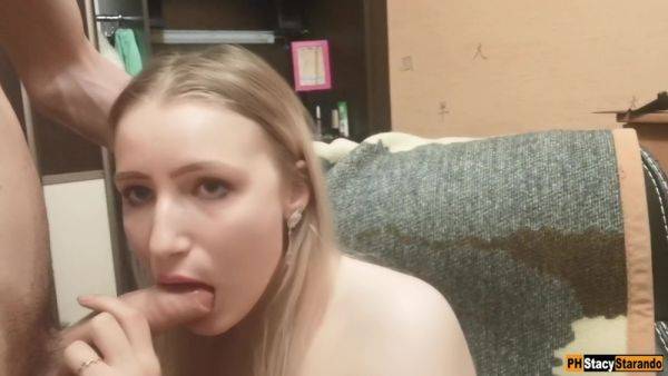 View complete clip of : Young Girl Sucks Big Dick On Selfie Camera - Stacy Starando