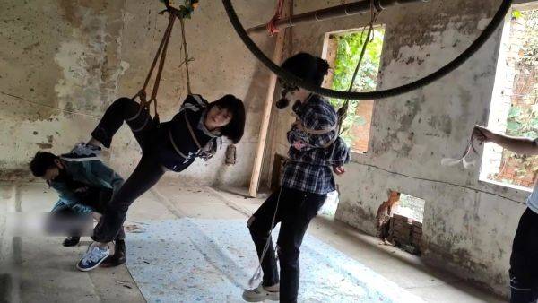 Two girls suspended in an abandoned house - drtuber.com - China on pornsfind.com