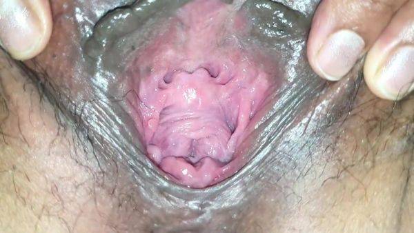 Gaping My Fat And Hairy Pussy - hotmovs.com on pornsfind.com