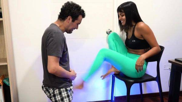 Enjoy watching this HD movie of : Ally kay femdom and foot fetish with horny boyfriend