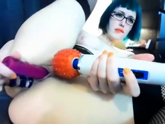 View this uncut video of : Stacked brunette goes solo toys and masturbation