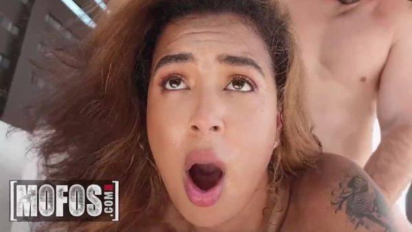 Enjoy watching the uncensored clip : Is Relaxing Under The Sun When Comes And Tells Her How Horny He Is And Needs To Fuck Her - Babi Star And J Mac