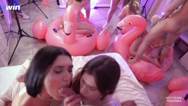 Hot Pearl - I Love to Fuck a Crowd _ Flamingo Orgy4 _ 1 - Amateur - xhand.com on pornsfind.com