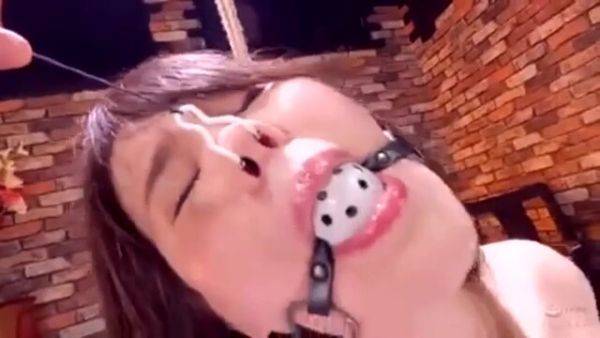 Stream uncensored video : 08419 Tied with rough rope and ball gagged