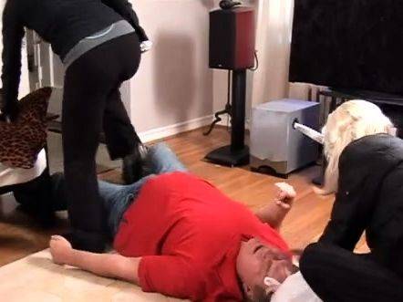 Stream the uncut scene of : Mistress Olivia, Mistress T - Halloween Ballkickers