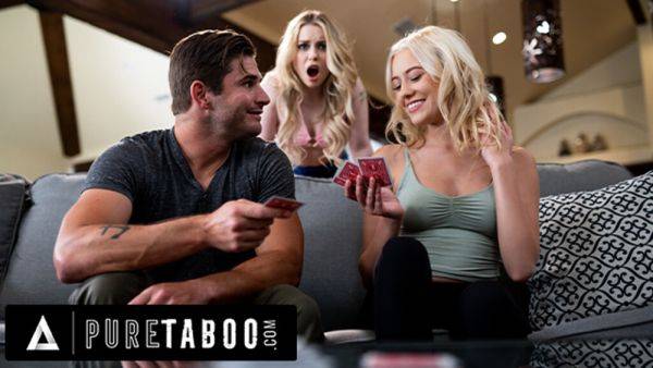 View the uncensored scene : PURE TABOO Haley Spades Won't Let BFF Skyler Storm Fuck Her Stepcousin Without Her