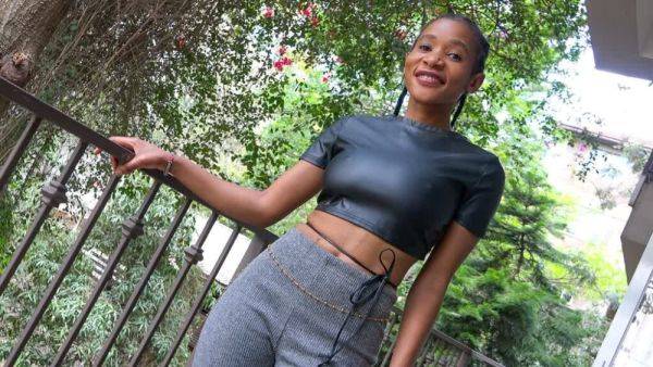 Stream this uncut video named : Tight Black THOT Tricked Into Sucking and Fucking Big White Dick Agent