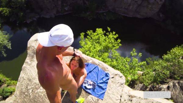 Wild Public Fucking On A High Cliff In Canyon - videomanysex.com - Italy on pornsfind.com