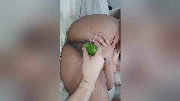 Stream this HD movie of : Multiple Orgasms With Him Fucking Me With A Thick Cucumber