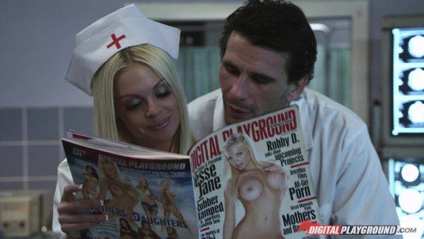 Whorish nurse Jesse Jane gets eaten out before fucking - xtits.com on pornsfind.com