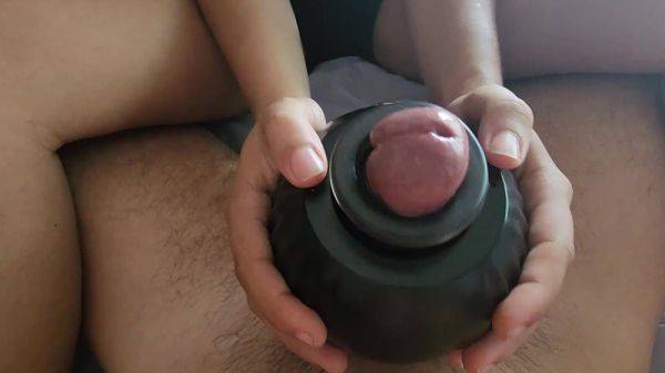 Big cock massaged by sophisticated toy until happy ending - anysex.com on pornsfind.com