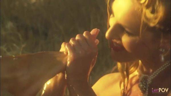 View this uncut video : Sweet Lesbian Maidens Washing Each Others Butts And Eating Each Others Pussies