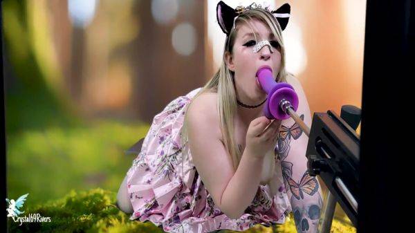 Stream HD video titled : Tiny Neko Girl Fucks Huge Machine 16 Min