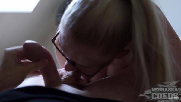 Watch uncensored movie : Pov Blowjob Between The Scenes With Sexy Young Mia She Loves Licking Balls And Swallowing Cum