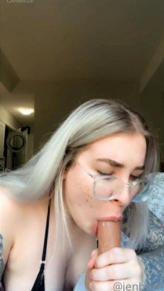 Enjoy watching the hardcore clip named : jenbretty sucking a dildo
