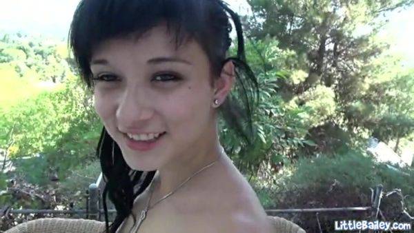 View uncensored movie of : Petite masturbating teen gets fingered