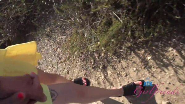 Watch this uncensored video of : Cruising With Super Cute Plays With Her Pussy On Drive And Gives Roadhead Pov - Cute Angel, Angel Windell And Atk Girlfriends